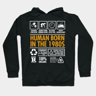 Born In The 1980s Funny Thirtysomething Fortysomething Hoodie